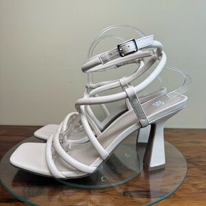 BP. Nordstrom Ashlyn Square Toe Strappy Sandal - Beige